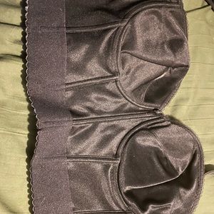 Low back bustier bra